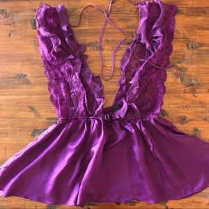 Victoria Secret Purple Baby Doll Nightie